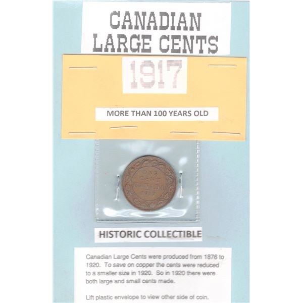 1917 Canadian Large Cent