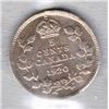 Image 1 : 1920 Canadian Silver Five Cents