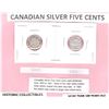 Image 1 : 1918 & 1919 Canadian Silver Five Cents
