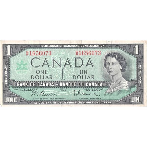 1967 Bank of Canada One Dollar Bill GP1656073