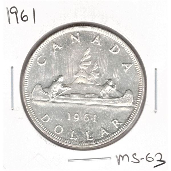 1961 Canadian Silver Dollar