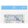 Image 2 : 1986 Canadian Five Dollar Bill UNC-64 ANT1090775