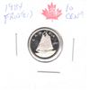 Image 1 : 1984 Canadian Ten Cent - Frosted , PL 67