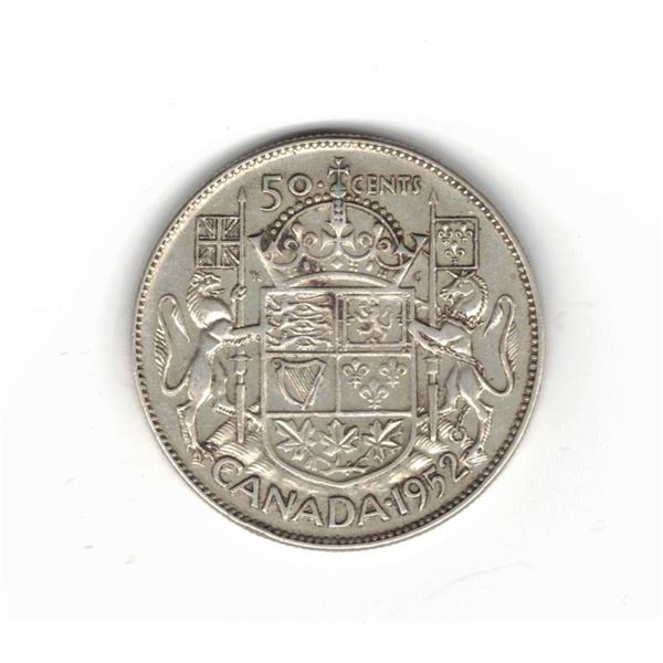 1952 Canadian 50 Cent Piece - Silver