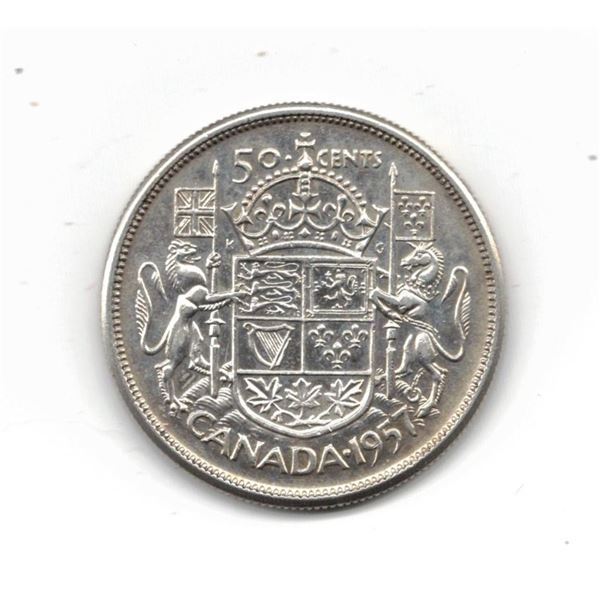 1957 Canadian 50 Cent Piece - Silver