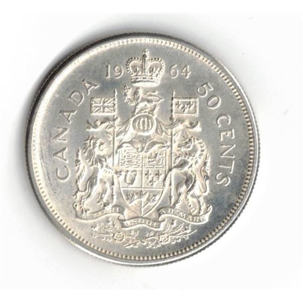 1964 Canadian 50 Cent Piece - Silver