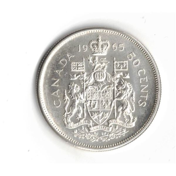 1965 Canadian 50 Cent Piece - Silver