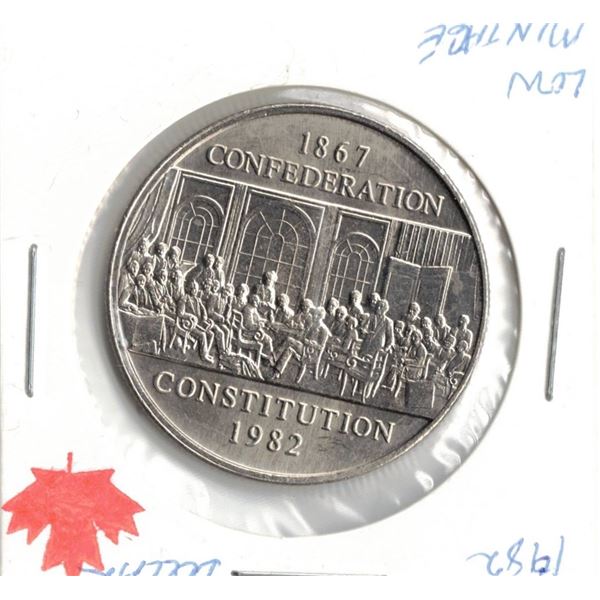 1982 Canadian Dollar - Constitution Dollar