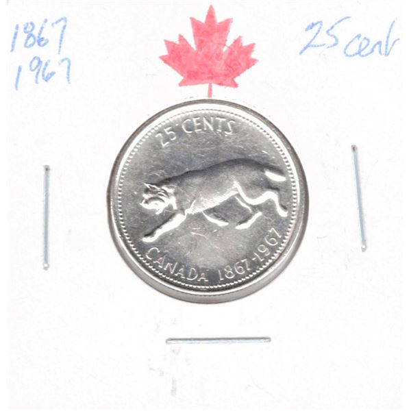 1967 Canadian Twenty-Five Cent - Specimen