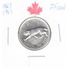 Image 1 : 1967 Canadian Twenty-Five Cent - Specimen