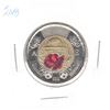 Image 1 : 2018 Canadian Two Dollar Coin - Armistrice 100th Coloured Poppy