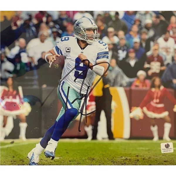 Signed Tony Romo. Dallas Cowboys Photograph
