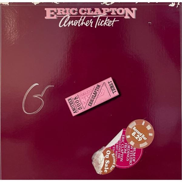 Signed Eric Clapton Another Ticket Album Cover