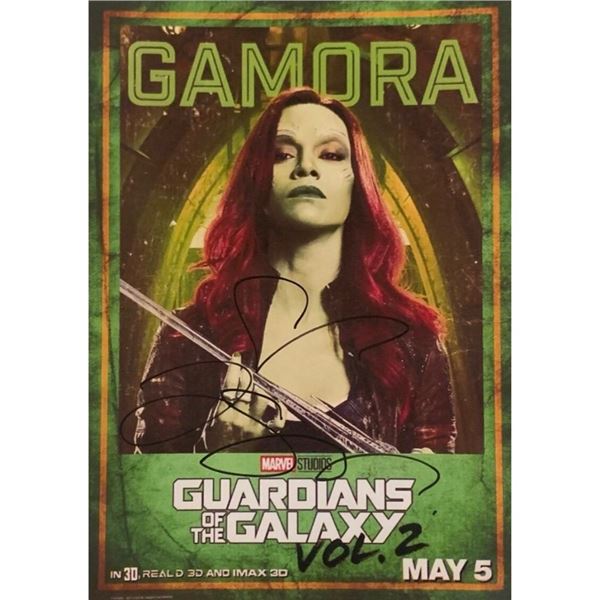 Signed Guardians of the Galaxy Vol. 2: Gamora Photo