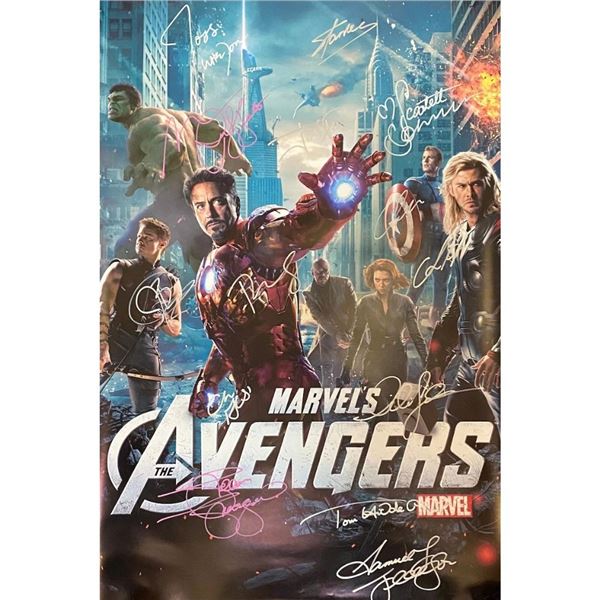 Signed Avengers (2012) Movie Poster