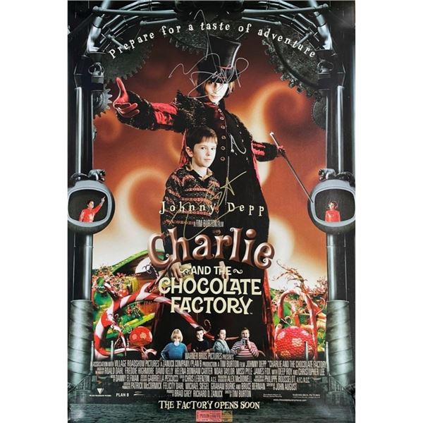 Signed Charlie and the Chocolate Factory Movie Poster