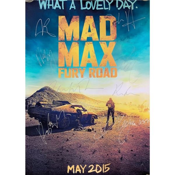 Signed & Framed Mad Max Fury Road Movie Poster