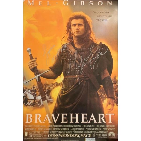 Signed Braveheart Movie Poster