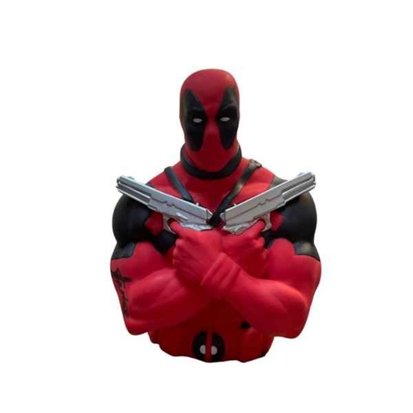 Signed Deadpool Stan Lee Piggy Bank  (PSA)