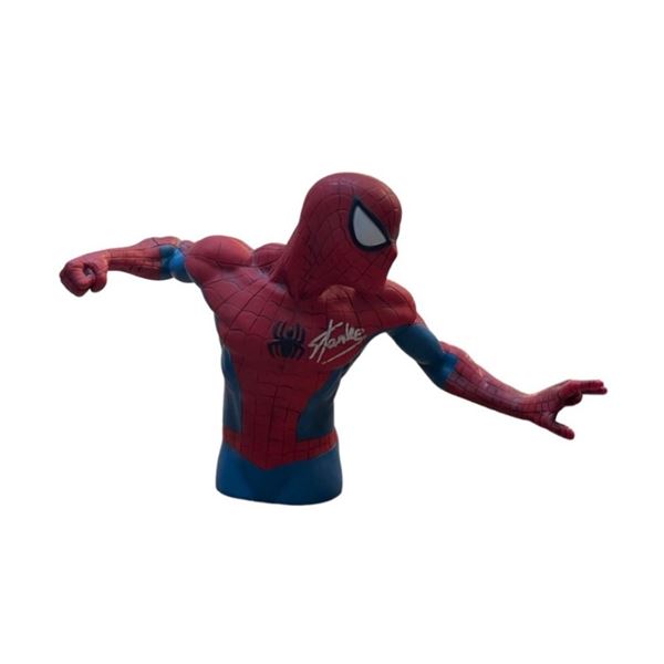 Signed Spiderman Stan Lee Piggy Bank  (PSA)