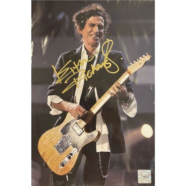 Signed Rolling Stones' Keith Richards Photograph