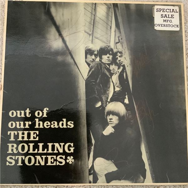 Signed The Rolling Stones, Out Of Our Heads Album Cover (see images attached)