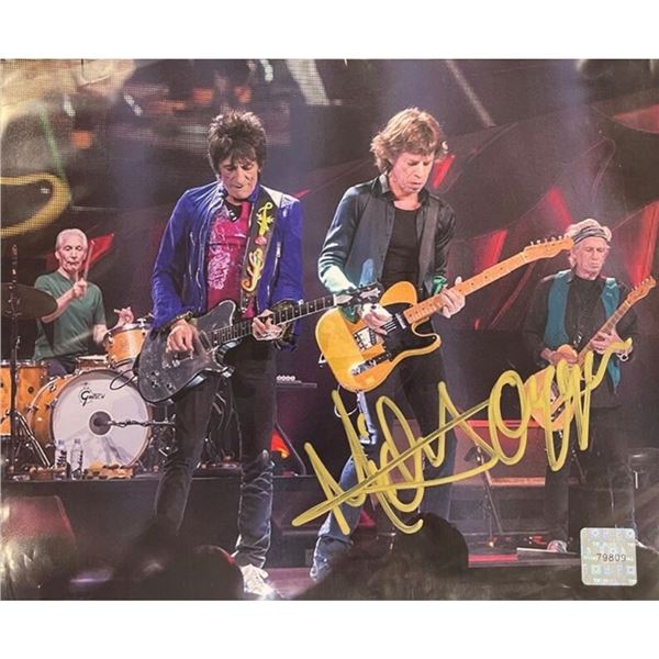 Signed Mick Jagger The Rolling Stones 2015 Tour Photograph