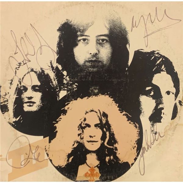 Signed Led Zeppelin III Album Cover