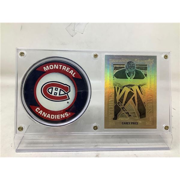 Montreal Canadiens Carey Price Gold Etchings Collectors Item