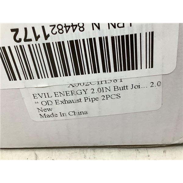 Evil Energy 2.0in Butt Joint Exhaust Pipe