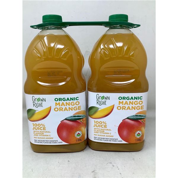Grown Right Organic Mango Orange (2 x 1.89L)