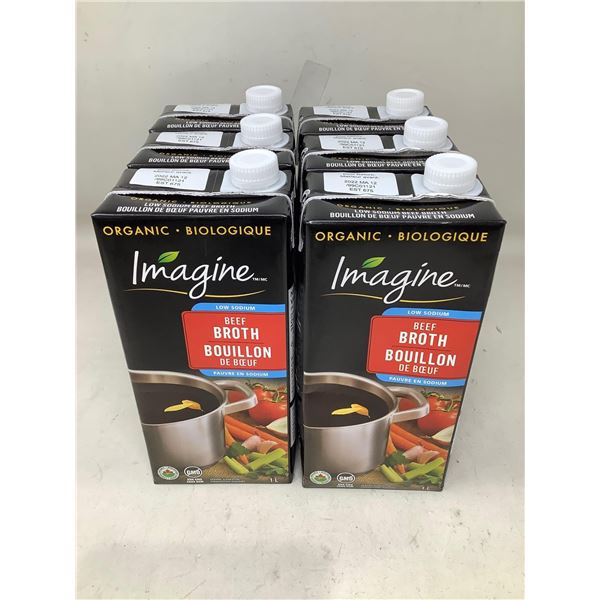 Imagine Organic Beef Broth (6 x 1L)