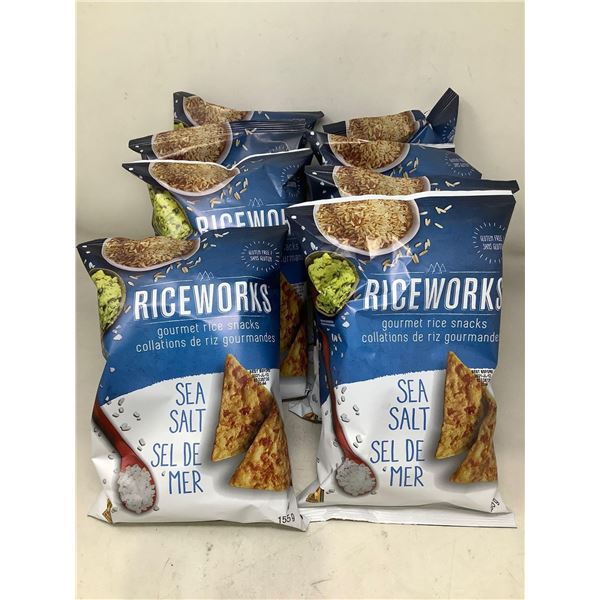 Riceworks Sea Salt Gourmet Rice Snacks (8 x 155g)