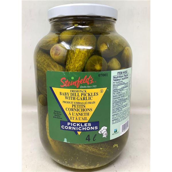 Steinfelds Fresh Pick Baby Dill Pickles (4L)