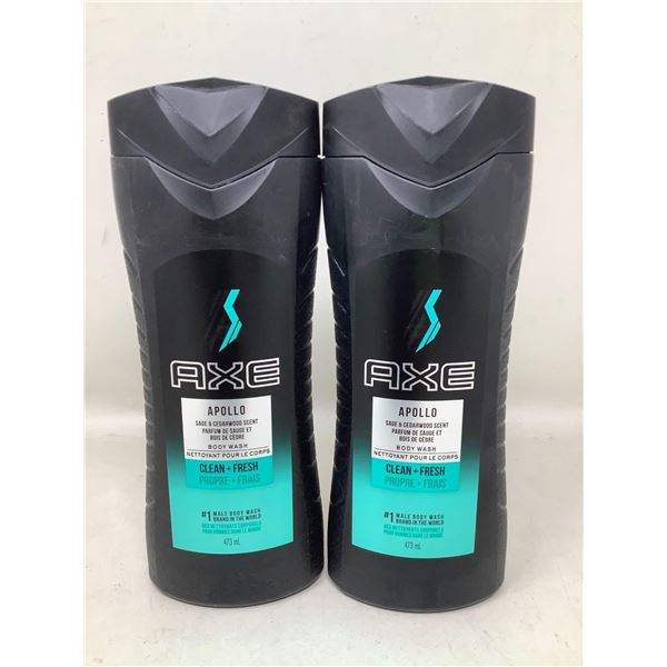 Axe Apollo Sage & Cedarwood Scented Body Wash (2 x 473ml)