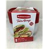 Image 1 : Rubbermaid Take Alongs Squares Containers & Lids (8ct)