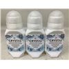 Image 1 : Crystal Unscented Mineral Deodorant Roll-on (3 x 2fl oz)