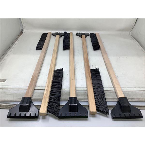 Lot of Wooden Handle Snowbrushes (5ct)