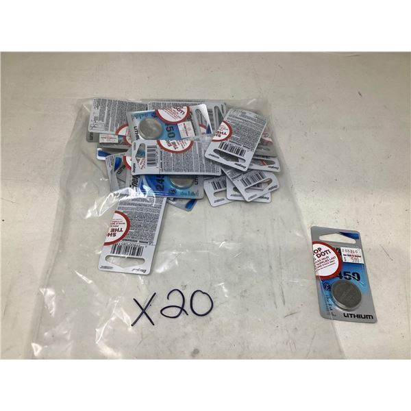 Lithium Energizer Battery (20x)