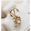 Image 2 : 10K Yellow Gold Citrine And White Sapphire(0.73ct) Pendant, Made in Canada, Suggested Retail Value $