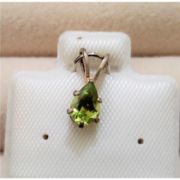 Silver Peridot Pendant, Suggested Retail Value $50