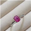 Image 2 : Silver Ruby (1ct) Ring (~weight 1.86g), Suggested Retail Value $100