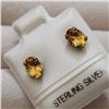 Image 2 : Silver Citrine Earrings, Suggested Retail Value $60