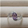 Image 1 : Silver Amethyst Ring (~Size 6.5), Suggested Retail Value $60