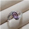 Image 2 : Silver Amethyst Ring (~Size 6.5), Suggested Retail Value $60