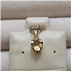 Image 1 : 10K Yellow Gold Citrine And Diamond Pendant, Made in Canada, Suggested Retail Value $80