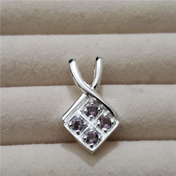 Silver Amethyst Pendant, Suggested Retail Value $60