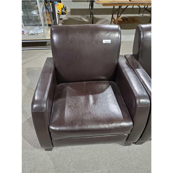 *NEW*  Brown Leather Arm Chair
