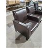 Image 2 : *NEW*  Brown Leather Arm Chair
