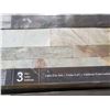 Image 2 : *NEW* Aspect "Medley Slate" Peel & Stick Stone Tiles - 8 Pkg/3sq Ft Per Package